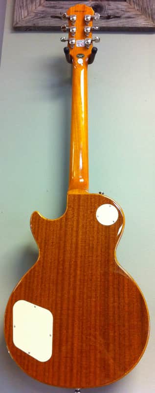 2010 Epiphone Les Paul Standard Plus Top Trans Amber w/ gig bag