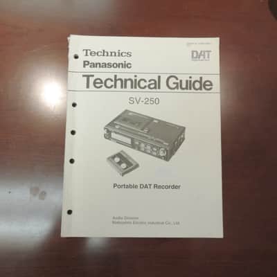 Panasonic SV-250 Portable DAT Technical Guide, Service Manual, and Operating Instructions 3 manuals image 2