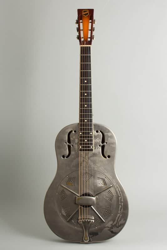 National  Style 0 Replicon Resophonic Guitar (2008), ser. #13863, original black hard shell case. image 1