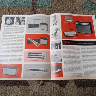 Vintage 1965-1966 Fender Fine Electric Instrument Full-Line Catalog! Rare, Original Case Candy, Paperwork! image 6