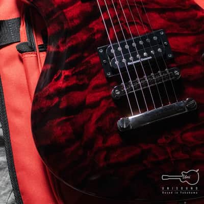 ESP E-DR-II-7st (DIR EN GREY Die Signature MODEL) - See Thru Dark Red image 1
