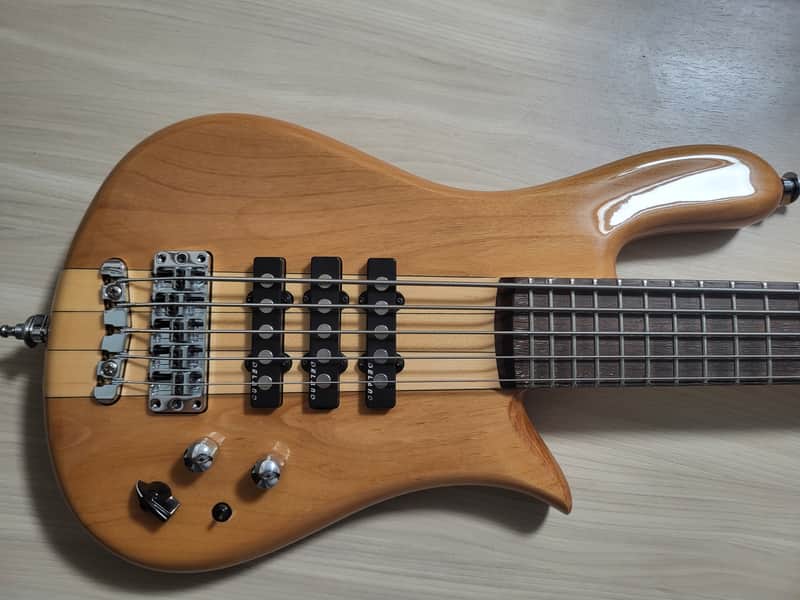Warwick RockBass Streamer NT 5 String Electric Bass Guitar Natural image 1
