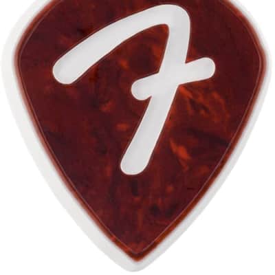 Genuine Fender F-Grip 3-Ply Guitar Picks - 551 Shape - Tortoise Shell - 3 PACK image 1