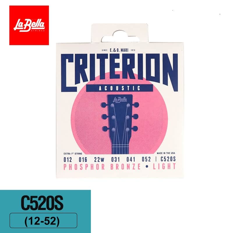 La Bella C520S Criterion Acoustic Guitar Strings 12-52 image 1