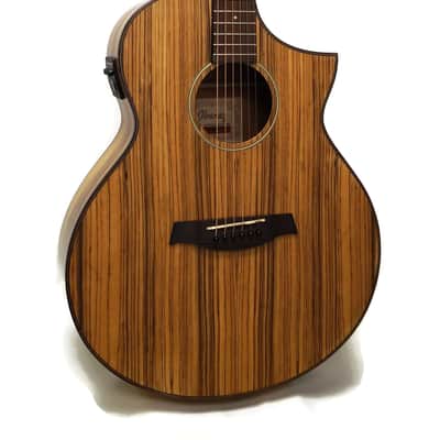 Ibanez AEW40ZW Exotic Wood Zebrawood Acoustic-Electric Guitar image 1