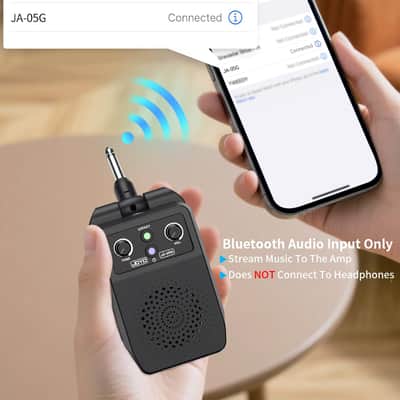 Joyo JA-05G Mini Amp 5W Portable Plug in Practice Electric Amp Bluetooth Rechargeable Combo Guitar Amplifier Built-in 4 Effects Clean, Overdrive, Distortion, Reverb image 6