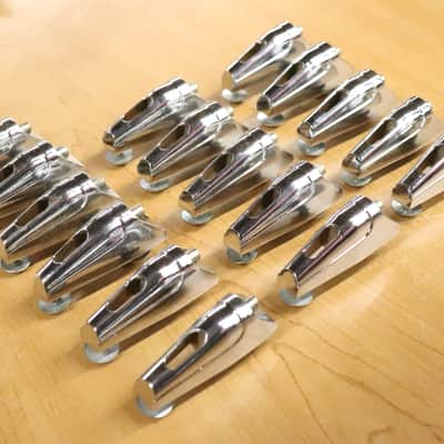 Remo Chrome Tom Drum Lugs 16pk Vintage 1980's image 2