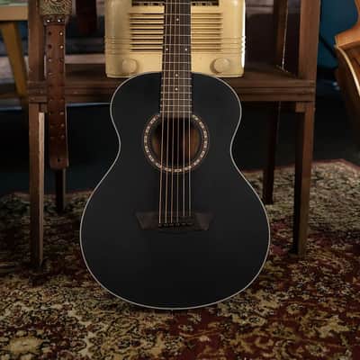Washburn AGM5BMK Apprentice G-Mini 5 Travel Mahogany Neck 6-String Acoustic Guitar w/Gig Bag image 7
