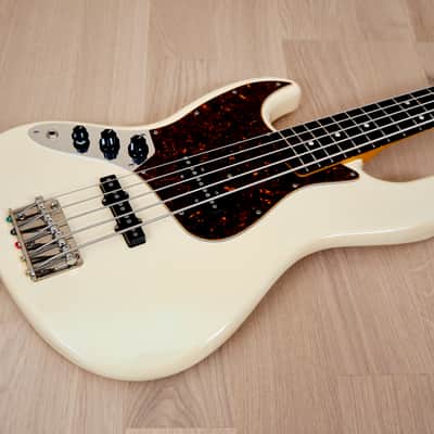 2006 Fender Jazz Bass V 5 String JBV Olympic White Left Handed Japan CIJ image 8