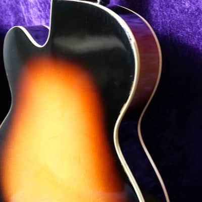 Rare Condition Gretsch 6124 Single Anniversary 1963 Shaded Golden Electric Guitar Hollowbody Sunburst Case Candy OHSC image 23