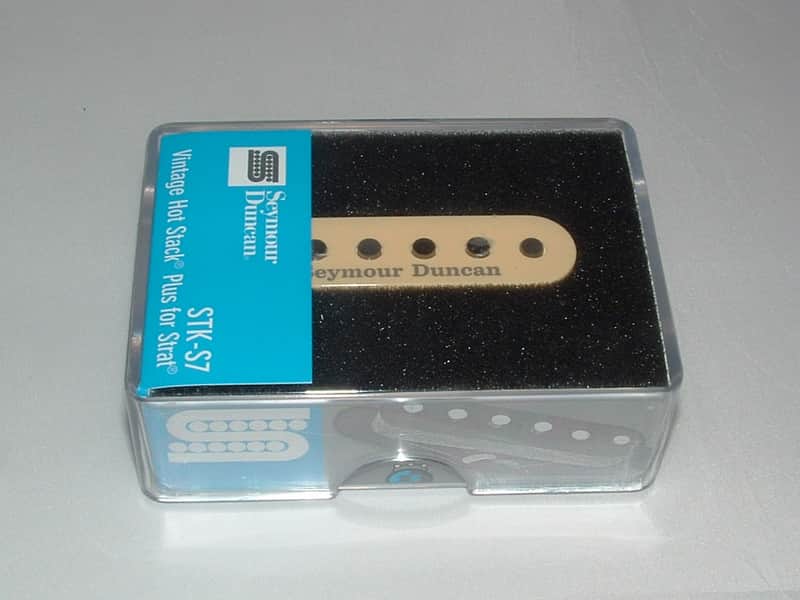 Seymour Duncan STK-S7 Vintage Hot Stack Plus for Strat Pickup (Cream) - STK-S7 Cream image 1
