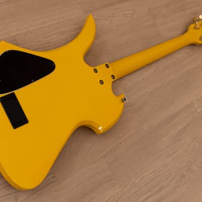 Burny Mockingbird MG-145S HY Hide X Electric Guitar Yellow Heart w/ Sustainer, Japan Fernandes image 13