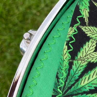 10" reversible Drum Bunny cotton drum cover - partial mute - dampener - compare to Big Fat Snare Drum Quesadilla, Drum Tortilla image 3