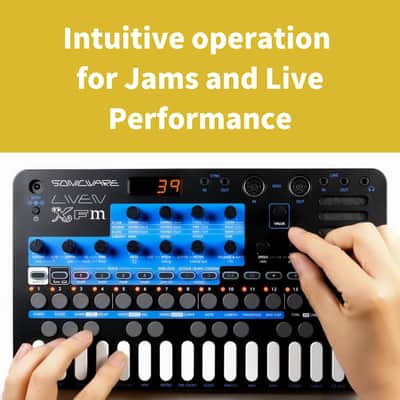 Sonicware LIVEN XFM | Digital FM Synth with 4-track Sequencer (incl. PSU) image 5