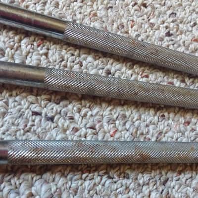 Unknown VINTAGE Thick 1/2" Diamter Floor Tom Legs 17" RARE Set Of 3 image 5
