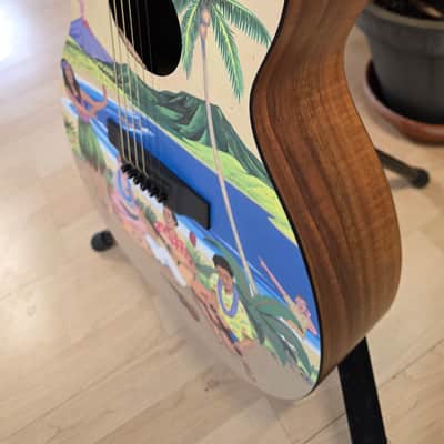 Martin Custom Shop 000-14 Hawaiian X Flame Koa Robert Armstrong Graphic Artwork USA American Auditorium Acoustic Guitar CASE QUEEN TIME CAPSULE Special Limited Edition image 16