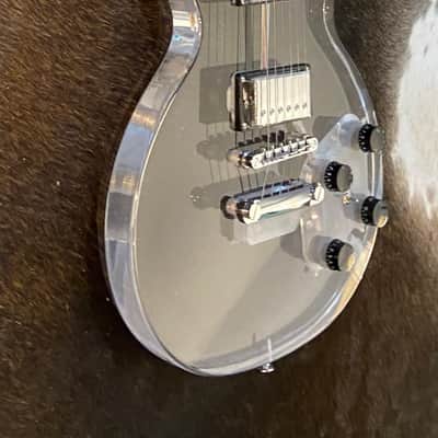 Unbranded Crystal Clear Acrylic Lucite Les Paul Clear image 13