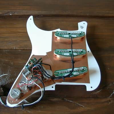 Kinman Traditional Mk-III Strat Pickup Set, Zero-Hum, Loaded Pickguard, Full System, LN image 4