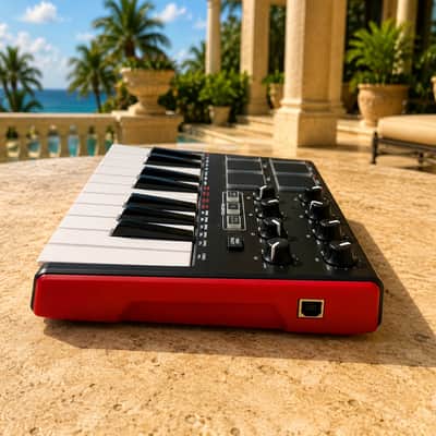 Akai MPK Mini MkII USB MIDI Keyboard Controller w/ USB Cable | Great Condition image 3