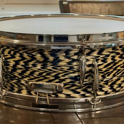 U.S. Mercury 5x14 snare drum JAPAN 60s- tiger stripe image 4