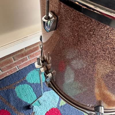 Yamaha Maple Custom Absolute 18inch Floor Tom Drum Champagne Sparkle image 5