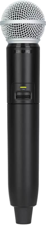 Shure GLXD2+/SM58 Digital Wireless Handheld Transmitter with SM58 Capsule (3-pack) Bundle image 1