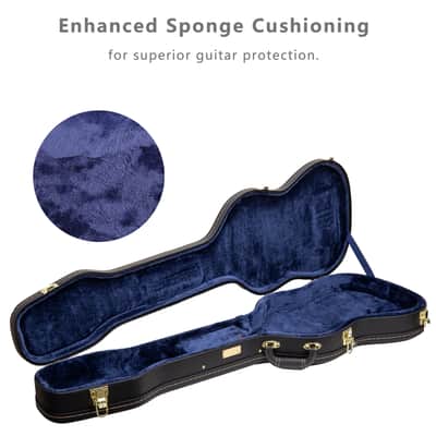 Crossrock Wood Case fits right-hand Precision Bass Style Guitars-Black image 5