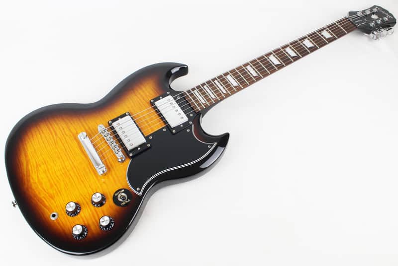 RARE* Epiphone SG G-400 Deluxe Flametop Electric Guitar in | Reverb