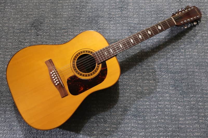 Vintage 1960s Giannini GS 680 12 String Acoustic Guitar Cedar Top Guitar Brazilian Rosewood Beautiful Lush Tones Case image 1