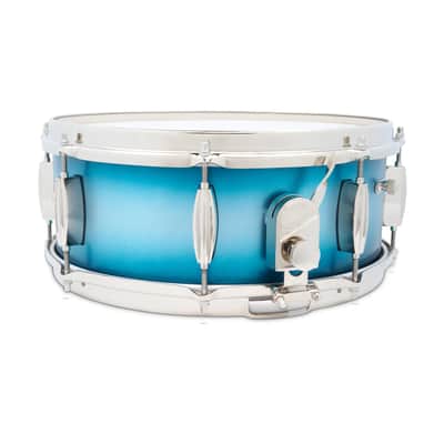 Slingerland Radio King Artist Snare Drum 14x5.5 Blue & Silver Lacquer image 2