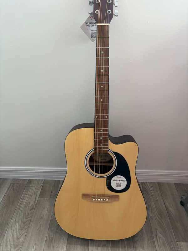 Fender FA-25CE Dreadnought Acoustic-Electric Guitar - Natural - Excellent Condition image 1