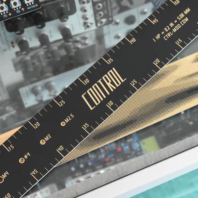 Full Size HP Ruler, Screw Gauge & 60HP 1U Blank - Black image 2