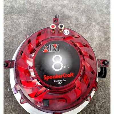 Speakercraft AIM8 One - In-Ceiling Speaker - White - Pivoting Tweeter - Good image 11
