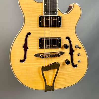 Eastwood Classic 6 TA PH Languedoc Anastasio Style Hollowbody Natural image 1