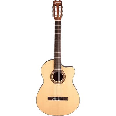 Jasmine JC-25CE Cutaway Classical Acoustic-Electric Guitar Regular Natural image 2