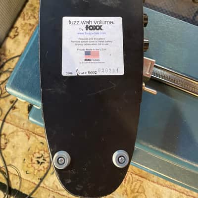 Foxx Fuzz Wah Volume Reissue Pedal USA 2006 - Black image 5