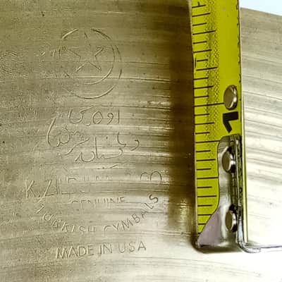 K.Zildjian&Co 14" 1080g Hi-Hat Hand Hammered Genuine Turkish Cymbal Made In USA image 5