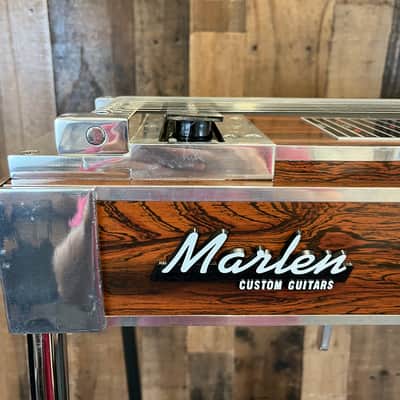Marlen D-10 3x5 Single Pedal Steel 1970s - Wood Grain with Original Case image 3