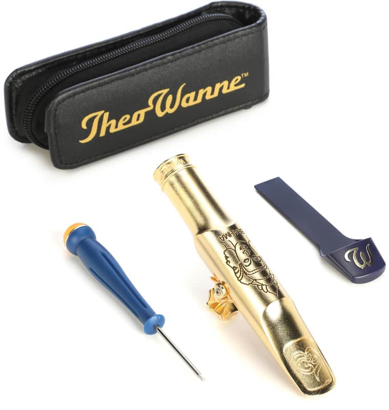 Theo Wanne Brahma Baritone Saxophone Mouthpiece - Gold-plated  7* image 1