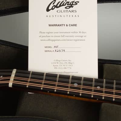 Collings  MF Carved Top Mandolin (2025), ser. #F2379, original black hard shell case. image 12