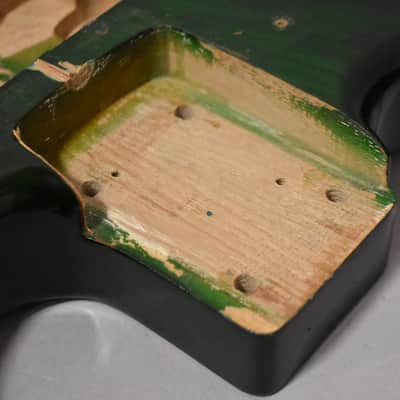 Unbranded S-Style Guitar Body HSH Floyd Rose Translucent Green image 12