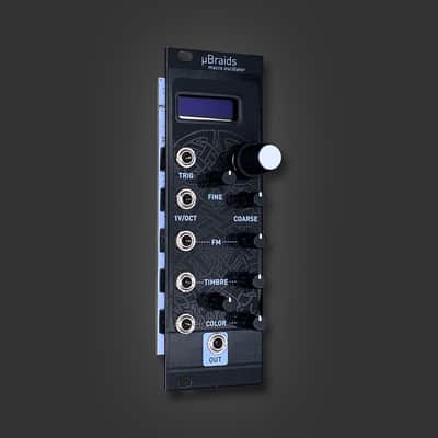 uBraids - Mutable Instruments Braids in 8HP feat. sandblasted black Magpie Modular panel image 1