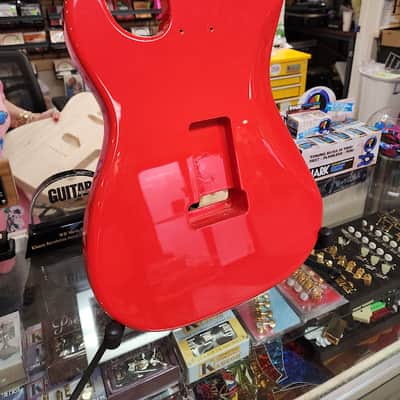 WD WDSFR Finished Replacement Body For Fender Stratocaster Alder Fiesta Red image 3