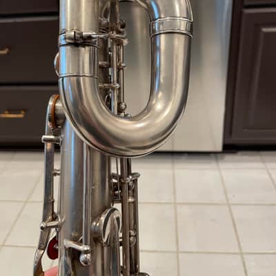 Beautiful 1913 Early Buescher True Tone Baritone Saxophone High Pitch (Serviced and Ready to Play) image 17