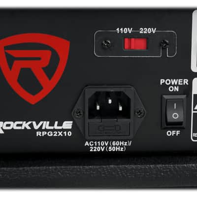 Rockville RPG2X10 V2 BX 2 1800w Powered 4 Ch Mixer/Amplifier w Bluetooth/EQ/Effects image 8