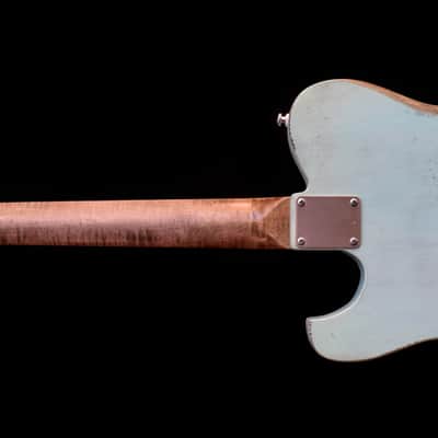 Dax&Co. Ironhorse Deluxe 2022 Aqua/Cream Guitar W/ Hardshell Case & COA! image 5