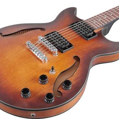 Ibanez AM73B-TF Hollow Body Electric Guitar (Tobacco Flat) AM73BTF image 2