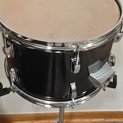 Vintage 9x13 Black Cortex Tom w/ Ludwig Hardware 6-Ply Shell B/O Badge image 7