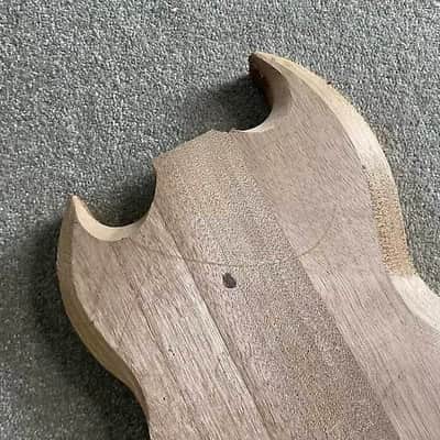 Unfinished Mahogany HHH Guitar Body DIY Project image 8