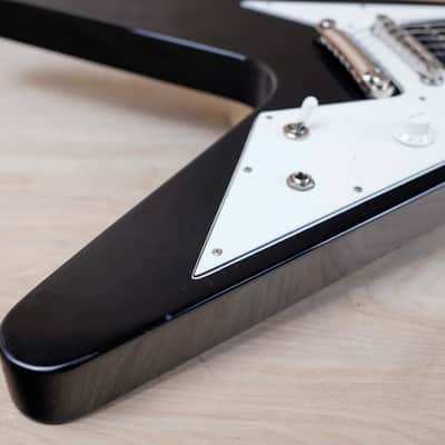 Edwards V E-FV-120D 1990s Black Seymour Duncan Pickups ESP Made in Japan MIJ w/ Bag image 7